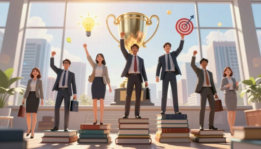 goal achievement and professional success milestones