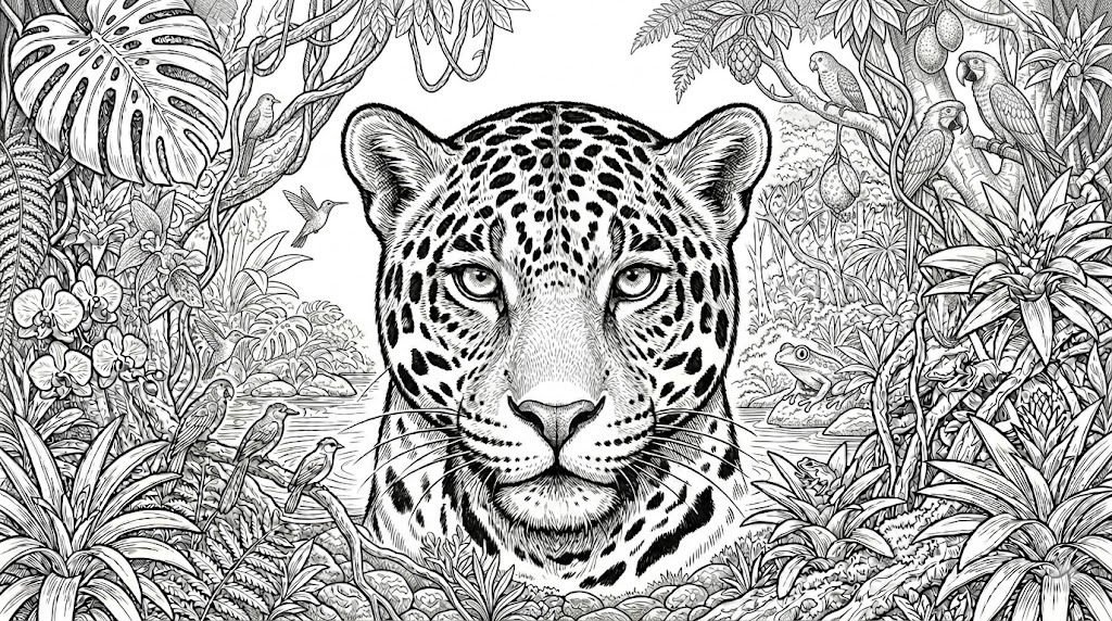 Kids engaging in educational coloring activity with animals