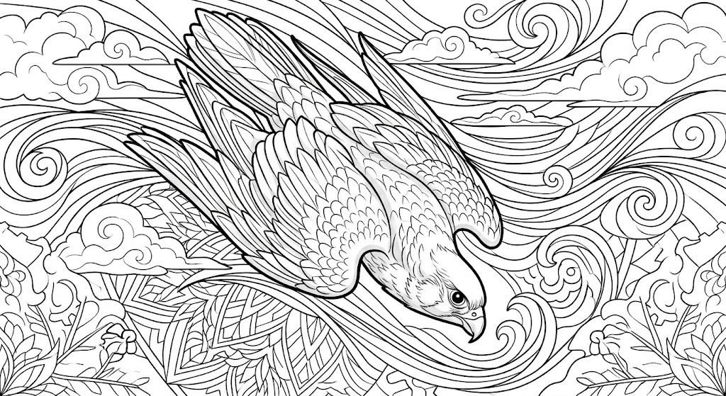 Wildlife sketch with detailed Nature observation