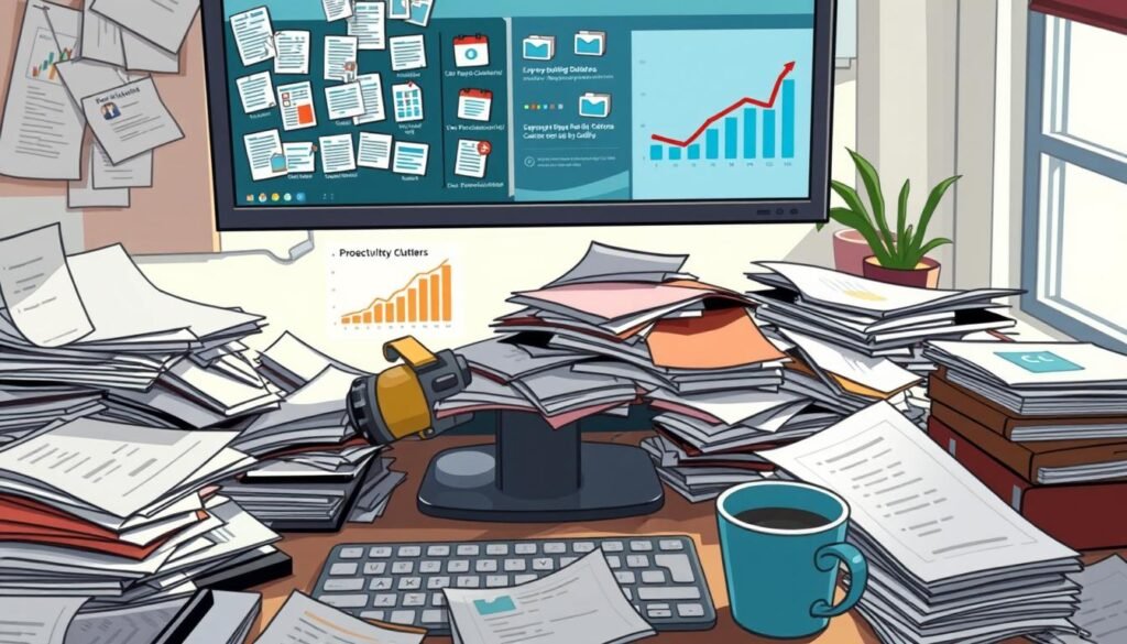 desktop clutter impact statistics