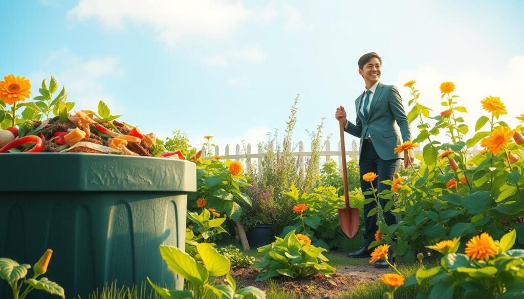 composting reduces methane emissions and greenhouse gas production