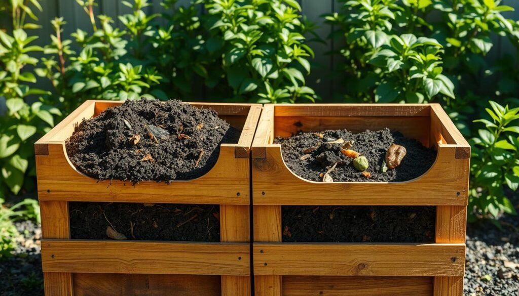 two-bin composting system for organic waste management